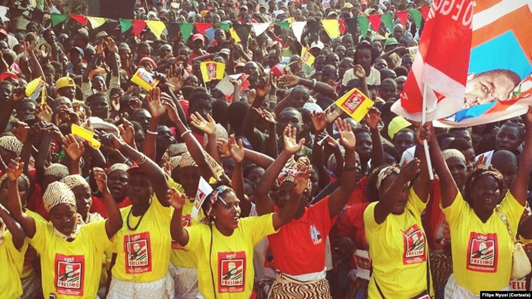 Comício de apoio a Filipe Nyusi em Morrumbala na provincia da Zambézia