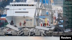 Srušeni kontrolni toranj u Đenovi