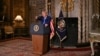 U.S. President Donald Trump takes a question as he speaks during the signing of executive orders at his Mar-a-Lago resort in Palm Beach, Fla., Feb. 18, 2025.