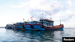 Kapal-kapal nelayan Vietnam di provinsi Quang Ngai (foto: dok).