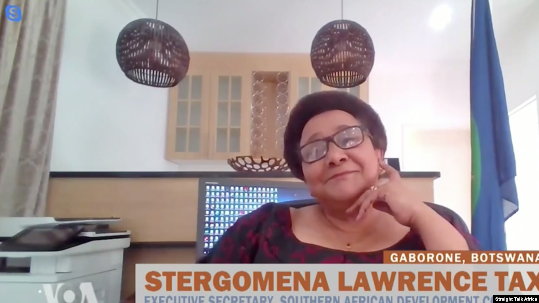 Dr. Stergomena Lawrence Tax, igihe yari umuyamabanga nshingwabikorwa wa SADC