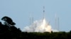 Запуск супутників Starlink на ракеті SpaceX Falcon, Флорида, 21 квітень 2022. AP Photo/John Raoux
