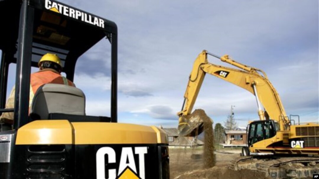FILE - Caterpillar machinery