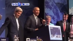 VOA60 America - President Obama spoke at Arctic environmental summit in Anchorage - September 1, 2015