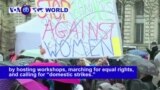 VOA60 World - Women across the globe celebrate the women's rights movement