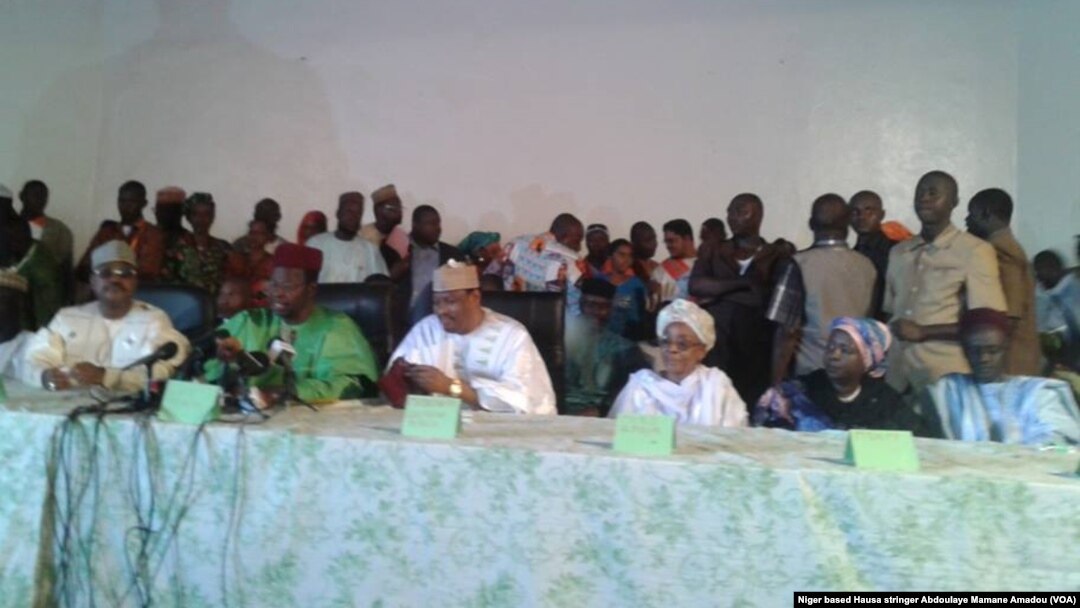Hadakar jam'iyun adawar kasar jamahuriyar Niger da aka haramtawa yin zanga-zanga da gangami da jerin gwano.