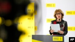 Amnesty International ရဲ့ အတွင်းရေးမှူးချုပ် Agnes Callamard 