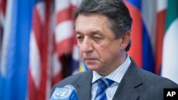 Duta Besar Ukraina untuk PBB Yuriy Sergeyev.