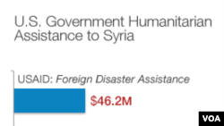 美國向敘利亞提供的人道援助數字(USAID美國國際開發署圖片)