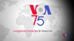 Kabaja Waggaa 75ffaa VOA laalchisee gaafii fi deebii daayreektarii VOA Amaandaa Bennetti wajjin godhame caqasaa.