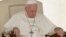 Pope Francis sits during his weekly general audience, at the Vatican, Aug. 29, 2018.