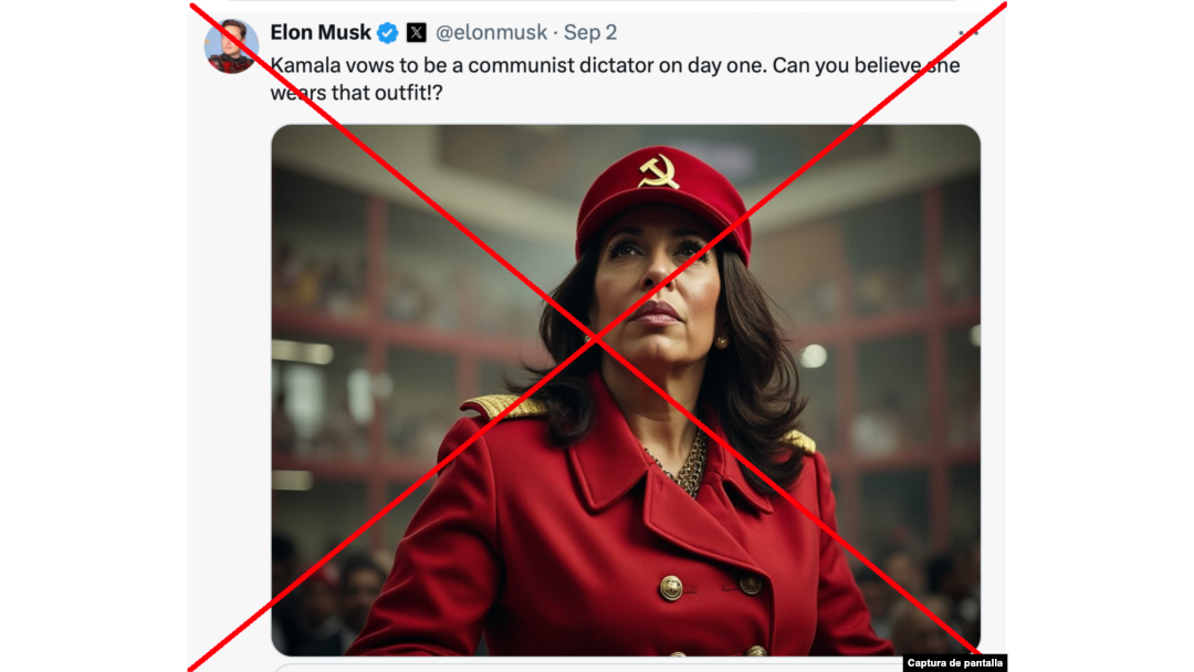 Captura de la publicación de Elon Musk en X, originalmente en idioma inglés. Esta imagen fue generada por inteligencia artificial.