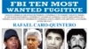 Poster yang dirilis oleh Biro Investigasi Federal As (FBI) menampilkan wajah Rafael Caro Quintero. (FBI via AP)