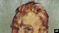 Last self portrait of Vincent Van Gogh (1889)