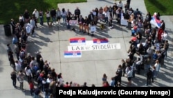 Srpska dijaspora u Los Anđelesu na skupu podrške studentima u Srbiji (Foto: Peđa Kaluđerović)