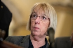 Sen. Patty Murray, D-Wash., speaks about the coronavirus during a media availability on Capitol Hill, March 3, 2020 in Washington.
