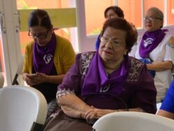 La defensora de derechos humanos Vilma Núñez. Foto Houston Castillo, VOA