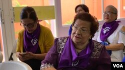 La defensora de derechos humanos Vilma Núñez. Foto Houston Castillo, VOA