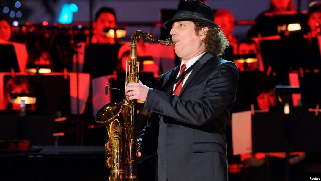 Saxophonist Boney James performs at the 5th Annual Holiday Tree Lighting at L.A. Live in Los Angeles, California, Nov. 28, 2012. 