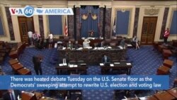 VOA60 America - US Senate Republicans Block Voting Rights Bill