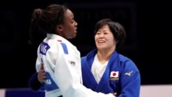 Elonga ya Madeleine Malonga na judo liboso Shori Hamada (bilili)