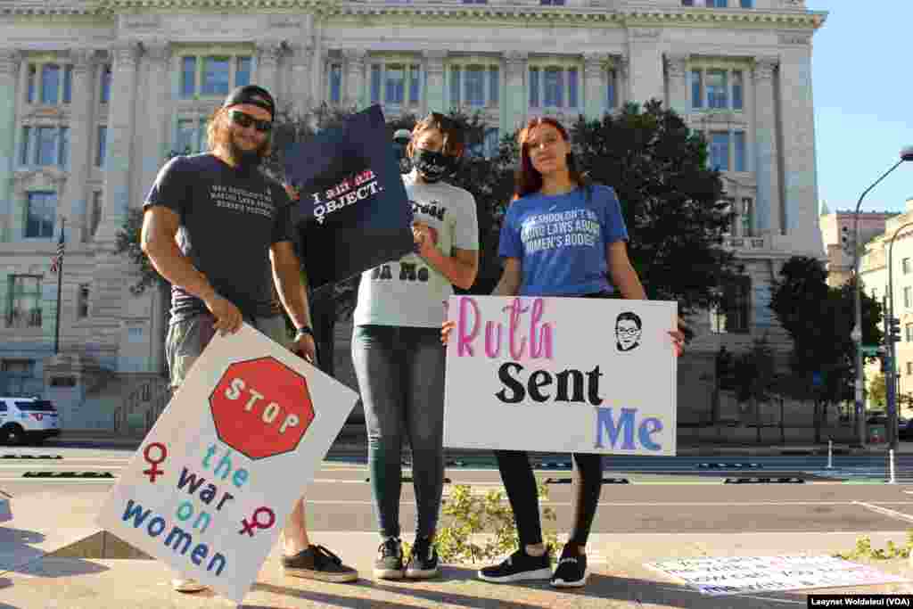 Marcha das Mulheres em Washington DC em resposta &#224; lei anti-aborto no estado do Texas. 2 Outubro 2021