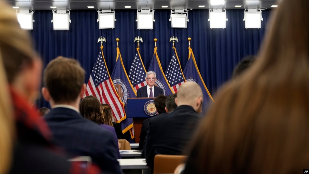 U.S. Federal Reserve Board Chair Jerome Powell speaks during a news conference at the Federal Reserve on Dec. 18, 2024, in Washington. The Fed cut its key interest rate by a quarter-point.