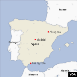 Madrid, Zaragoza and Fuengirola Spain