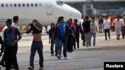 El vuelo fue el cuarto desde EE.UU. a Honduras con migrantes deportados.