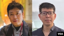 合成资料照片：陈友麟(左)与辛敏(右)