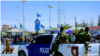 Une voiture de police patrouille à Garowe, la capitale régionale du Puntland. 