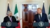 El presidente de EE.UU., Donald Trump junto al presidente mexicano Andrés Manuel López Obrador durante una declaración conjunta en la Casa Blanca, el 9 de julio de 2020.