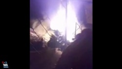 انفجار لوله گاز در ورودی شهرستان طالقان در استان البرز