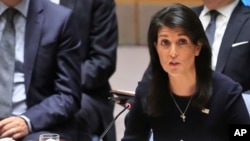 Nikki Haley no Conselho de Segurança da ONU