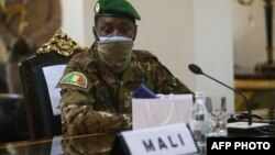 Le colonel Assimi Goita lors de la réunion de la Cédéao à Accra, Ghana, le 15 septembre 2020.