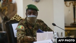 Le colonel Assimi Goita, lors de la réunion de la Communauté économique des États de l'Afrique de l'Ouest (CEDEAO) à Accra, au Ghana, le 15 septembre 2020.