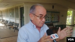 El excontralor de la República Agustín Jarquín Anaya criticó el actual comportamiento de la policía nicaragüense y aseguró que la institución del orden público fue “desnaturalizada”. Photo: Daliana Ocaña - VOA.