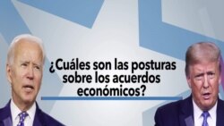 ¿Cuáles son las posturas de Trump y Biden sobre los acuerdos económicos?