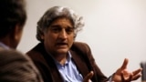 FILE - Journalist Matiullah Jan gestures during an interview at his office in Islamabad, Pakistan, on March 13, 2019. Police arrested Jan on Nov. 27, 2024, as he investigated claims of casualties during protests in Islamabad.