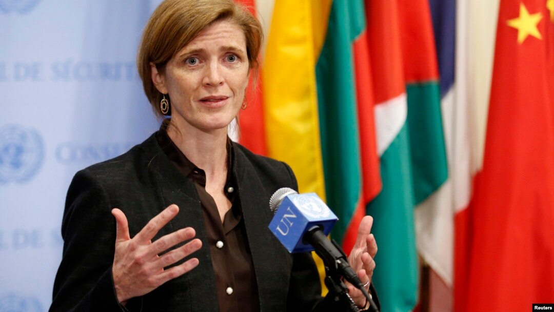 La embajadora de EE.UU. en la ONU, Samantha Power, insistió en detener el referendo en Crimea.