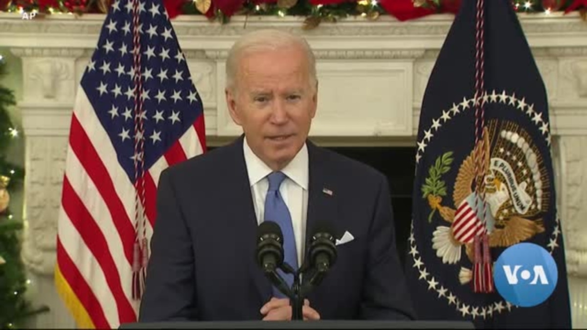 Biden Urges Vaccination Offers Free Tests Amid Omicron Variant Surge