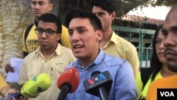 Dilan Estrada, dirigente juvenil venezolano de 19 años, conversó con la Voz de América.