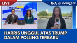 Laporan VOA untuk Metro TV: Posisi Terkini Kamala Harris vs Donald Trump pasca Konvensi Partai Demokrat 