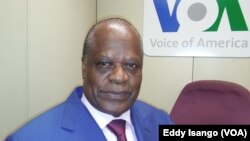 Henri Djombo, à Washington DC, 13 octobre 2016. VOA/Eddy Isango