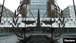 FILE - The International Criminal Court building is seen in The Hague, Netherlands, Jan. 16, 2019. 