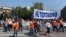 Serbia, Belgrade, teachers protest