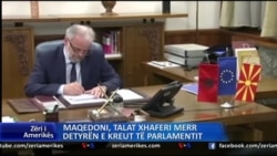 Maqedoni, Talat Xhaferi merr detyrën e kreut të parlamentit