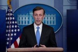 ARCHIVO - El asesor de seguridad nacional Jake Sullivan habla durante una conferencia de prensa en la Casa Blanca, el jueves 4 de febrero de 2021, en Washington. (Foto AP / Evan Vucci)