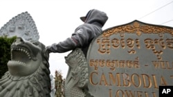 A man of Cambodian descent, who has lived in the United States since childhood and is now facing possible deportation, poses in Lowell, Mass., Sept. 26, 2019.