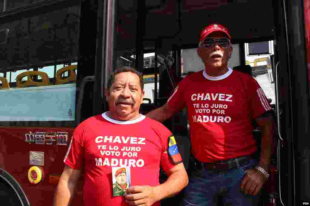 Para pendukung Hugo Chavez.